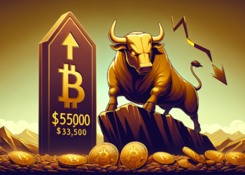 Bitcoin Enthusiasts Propel Value Beyond $55k With Possible Dip to $53.5k on the Horizon