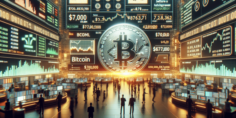 Bitcoin Rally Predicted: Traders Anticipate $77,000 Benchmark Before Halving Occurs