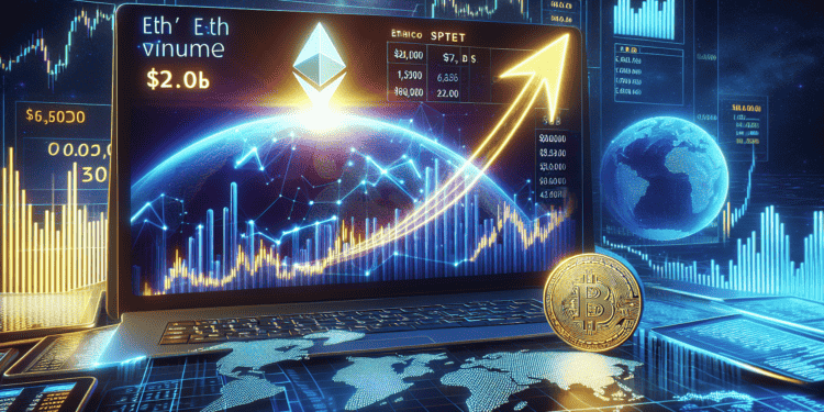 Ethereum's Trading Volume Soars to $20B Despite Bitcoin's Record High
