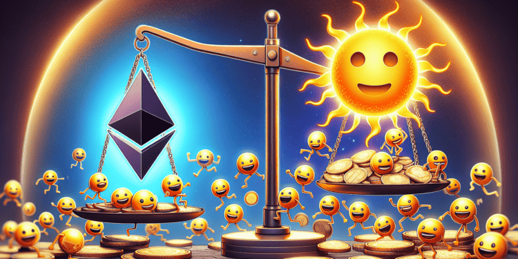 Memecoins Propel Solana Ahead of Ethereum in Key Sector