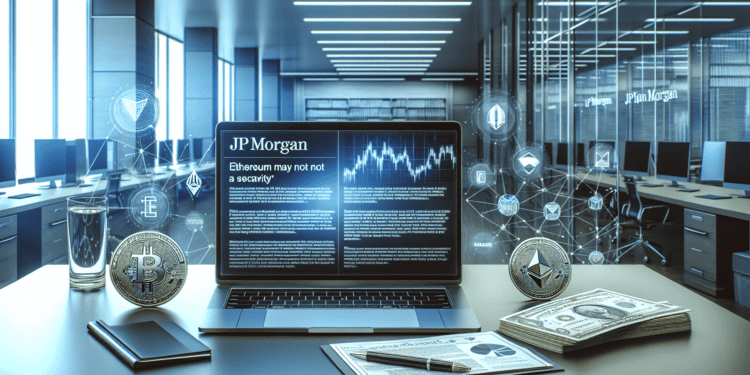 "JP Morgan Reveals Why Ethereum Might Not Qualify as a Security"