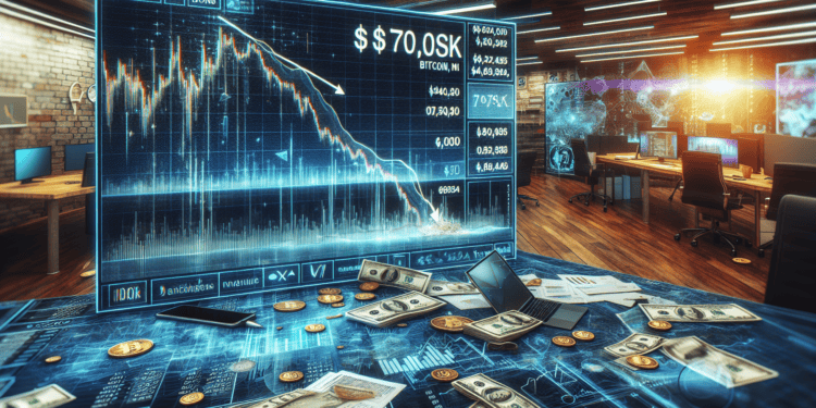 $400 Million Liquidated as Bitcoin Dips Under $70K: Key Insights Revealed