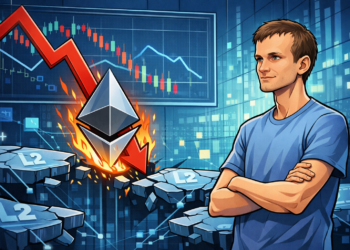 ETH Slides 10% After Vitalik $500K Sale Spurs Debate Over Layer-2s