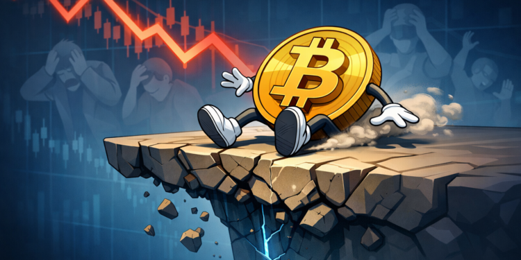 Bitcoin Slumps to $77K as Weekend Selloff Triggers Over $600M Liquidations